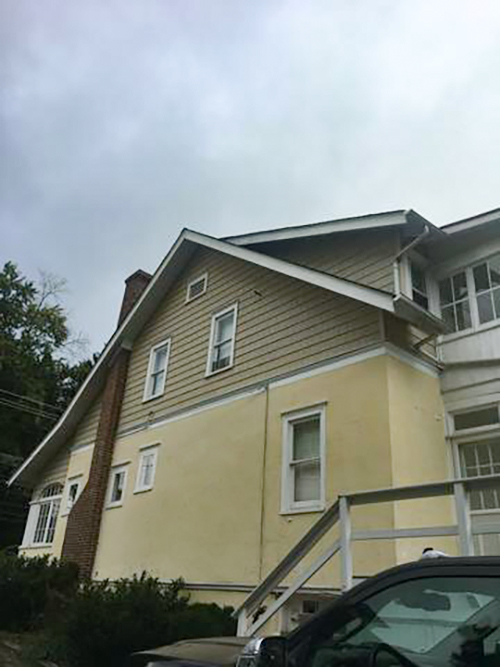 Rear Side View of the Exterior renovation in Doylestown, PA.